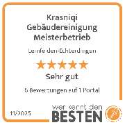 Krasniqi Gebäudereinigung Meisterbetrieb - werkenntdenBESTEN.de Qualitätssiegel