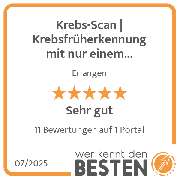 Krebs-Scan | Krebsfrüherkennung mit nur einem Bluttest | optimal-versichert + HanseMerkur - werkenntdenBESTEN.de Qualitätssiegel