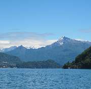 Comer See - Blick auf die Alpen