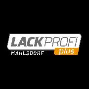 Lackprofi B1 Mahlsdorf - Logo der Firma Lackprof B1 Mahlsdorf, quadratisch auf schwarzem Hintergrund, Logo in Schriftform