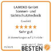 LAMEKO GmbH Sonnen- und Sichtschutztechnik - werkenntdenBESTEN.de Qualitätssiegel