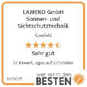 LAMEKO GmbH Sonnen- und Sichtschutztechnik - werkenntdenBESTEN.de Qualitätssiegel