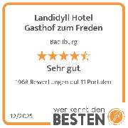 Landidyll Hotel Gasthof zum Freden - werkenntdenBESTEN.de Qualitätssiegel