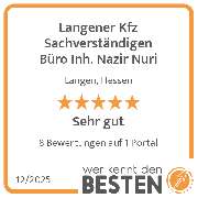 Langener Kfz Sachverständigen Büro Inh. Nazir Nuri - werkenntdenBESTEN.de Qualitätssiegel