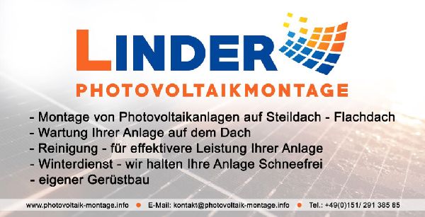 Linder Photovoltaikmontage - 2