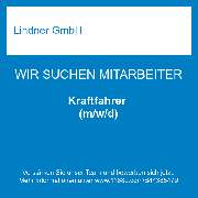 Lindner GmbH - Kraftfahrer (m/w/d)