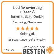 Listl Renovierung Fliesen & Innenausbau GmbH - werkenntdenBESTEN.de Qualitätssiegel