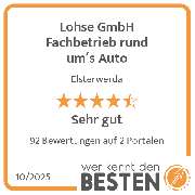 Lohse GmbH Fachbetrieb rund um´s Auto - werkenntdenBESTEN.de Qualitätssiegel