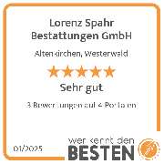 Lorenz Spahr Bestattungen GmbH - werkenntdenBESTEN.de Qualitätssiegel