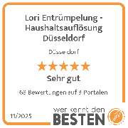 Lori Entrümpelung - Haushaltsauflösung Düsseldorf - werkenntdenBESTEN.de Qualitätssiegel