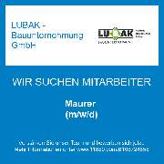 LUBAK - Bauunternehmung GmbH - Maurer (m/w/d)