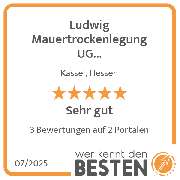 Ludwig Mauertrockenlegung UG (haftungsbeschränkt) - werkenntdenBESTEN.de Qualitätssiegel