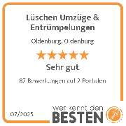 Lüschen Umzüge & Entrümpelungen - werkenntdenBESTEN.de Qualitätssiegel
