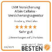LVM Versicherung Albin Callaku - Versicherungsagentur - werkenntdenBESTEN.de Qualitätssiegel