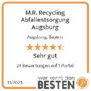M.R. Recycling Abfallentsorgung Augsburg - werkenntdenBESTEN.de Qualitätssiegel