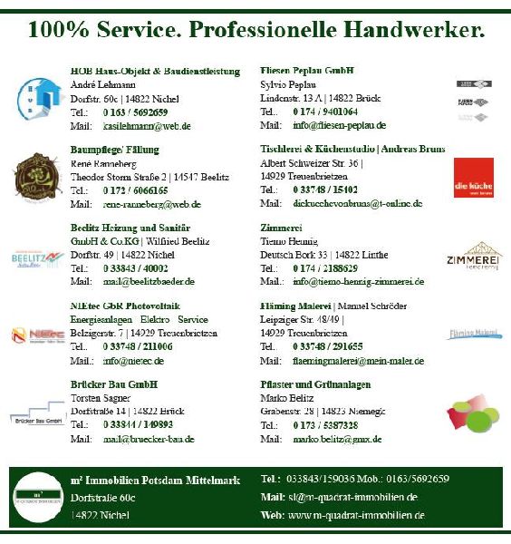 m2 Immobilien Potsdam-Mittelmark - Handwerkerflyer …