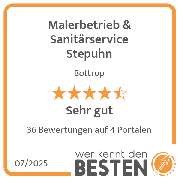 Malerbetrieb & Sanitärservice Stepuhn - werkenntdenBESTEN.de Qualitätssiegel