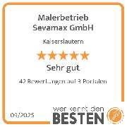 Malerbetrieb Sevamax GmbH - werkenntdenBESTEN.de Qualitätssiegel