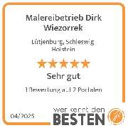 Malereibetrieb Dirk Wiezorrek - werkenntdenBESTEN.de Qualitätssiegel