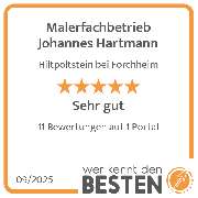 Malerfachbetrieb Johannes Hartmann - werkenntdenBESTEN.de Qualitätssiegel