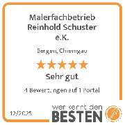 Malerfachbetrieb Reinhold Schuster e.K. - werkenntdenBESTEN.de Qualitätssiegel