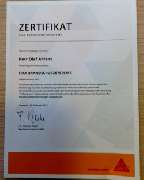 Malermeister OLAF AHRENS Olaf Ahrens & Matthias Maciejewski GbR - Zertifikat der SIKA Branschutzsysteme
