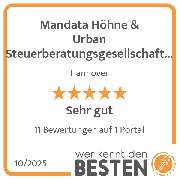 Mandata Höhne & Urban Steuerberatungsgesellschaft mbH - werkenntdenBESTEN.de Qualitätssiegel