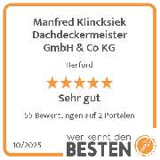 Manfred Klincksiek Dachdeckermeister GmbH & Co KG - werkenntdenBESTEN.de Qualitätssiegel