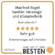 Manfred Rogel Sanitär- Heizungs- und Klimatechnik - werkenntdenBESTEN.de Qualitätssiegel