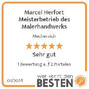 Marcel Herfort Meisterbetrieb des Malerhandwerks - werkenntdenBESTEN.de Qualitätssiegel