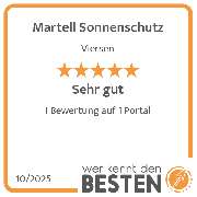 Martell Sonnenschutz - werkenntdenBESTEN.de Qualitätssiegel