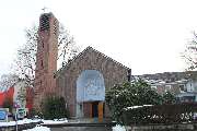 Martin-Luther-Kirche Würselen - Evangelische Christusgemeinde - Die Martin-Luther-Kirche von außen.