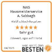 MAS Hausmeisterservice A. Sabbagh - werkenntdenBESTEN.de Qualitätssiegel