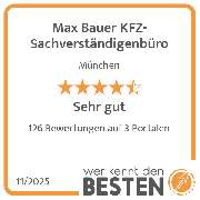 Max Bauer KFZ-Sachverständigenbüro - werkenntdenBESTEN.de Qualitätssiegel
