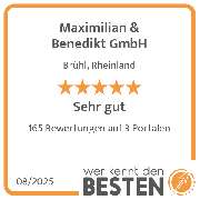 Maximilian & Benedikt GmbH - werkenntdenBESTEN.de Qualitätssiegel