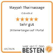 Mayyah Thaimassage - werkenntdenBESTEN.de Qualitätssiegel