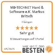 MB-TECHNET Hard & Software e.K. Markus Britsch - werkenntdenBESTEN.de Qualitätssiegel