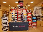 MEGA eG Hameln - Standortbild Innenraum Lager MEGA eG Hameln, Großhandel für Maler, Bodenleger und Stuckateure