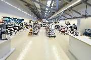 MEGA eG Husum - Standortbild Innenraum Lager MEGA eG Husum, Großhandel für Maler, Bodenleger und Stuckateure