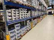 MEGA eG Lübeck - Standortbild Innenraum Lager MEGA eG Lübeck, Großhandel für Maler, Bodenleger und Stuckateure