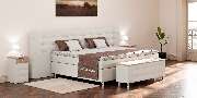 Boxspringbett Lago 200x200 mit breites Kopfteil