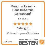 Menuhin Reinen - Haus Hubertus Goldankauf - werkenntdenBESTEN.de Qualitätssiegel