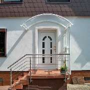Neue Haustür mit Überdachung herstellen, liefern und montieren in Göttingen und Umgebung - Metallbau Sprenger, Dransfeld