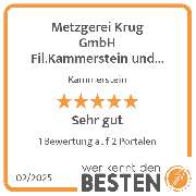 Metzgerei Krug GmbH Fil.Kammerstein und Rednitz Hembach - werkenntdenBESTEN.de Qualitätssiegel