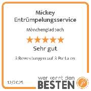 Mickey Entrümpelungsservice - werkenntdenBESTEN.de Qualitätssiegel