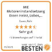 MIE Motoreninstandsetzung Essen Heinz, Lubos, Nendza GbR - werkenntdenBESTEN.de Qualitätssiegel