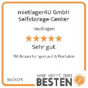 mietlager4U GmbH Selfstorage-Center - werkenntdenBESTEN.de Qualitätssiegel