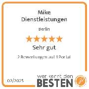 Mike Dienstleistungen - werkenntdenBESTEN.de Qualitätssiegel