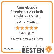 Minnebusch Brandschutztechnik GmbH & Co. KG - werkenntdenBESTEN.de Qualitätssiegel