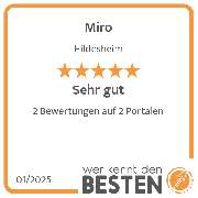 Miro - werkenntdenBESTEN.de Qualitätssiegel